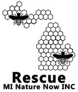 Logo for Rescue MI Nature Now